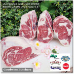 Beef Ribeye lip-on USDA CHOICE frozen whole cut +/- 8kg price/kg brand CREEKSTONE - PREORDER 2-3 days notice (Scotch-Fillet / Cube-Roll)